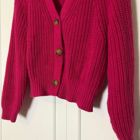 Target A New Day Hot Pink Cardigan Size 